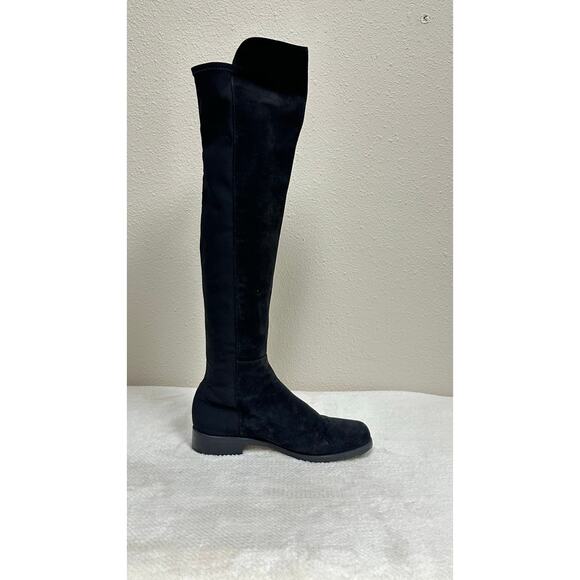 Stuart Weitzman Black Suede Over-the-Knee Boots - Women’s - US 5 - EU 35 - Picture 3 of 8
